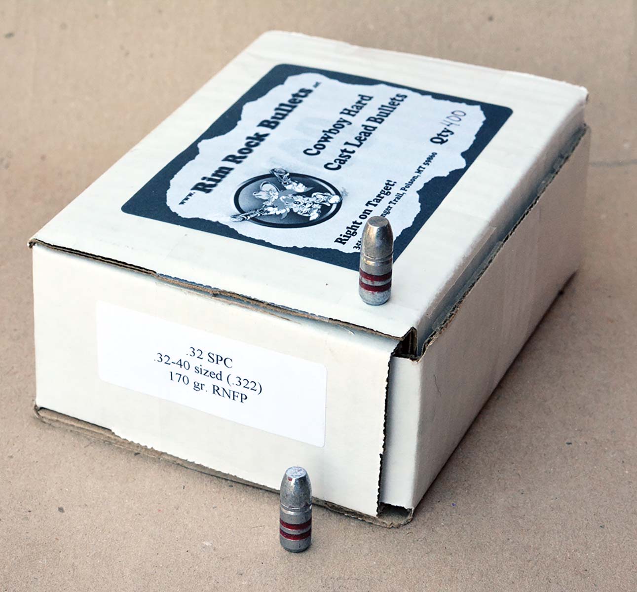 Rim Rock Bullets offers a popular 170-grain RNFP cast bullet for low-cost target loads.